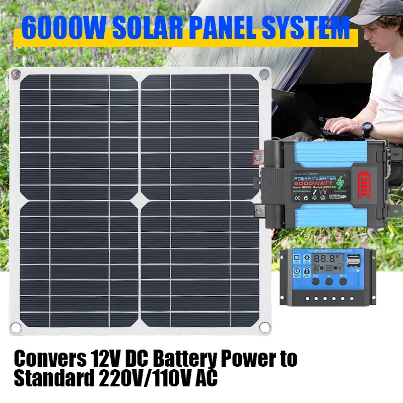 Solar Panel 200W - 6000W 태양광 발전 키트: 200W 태양광