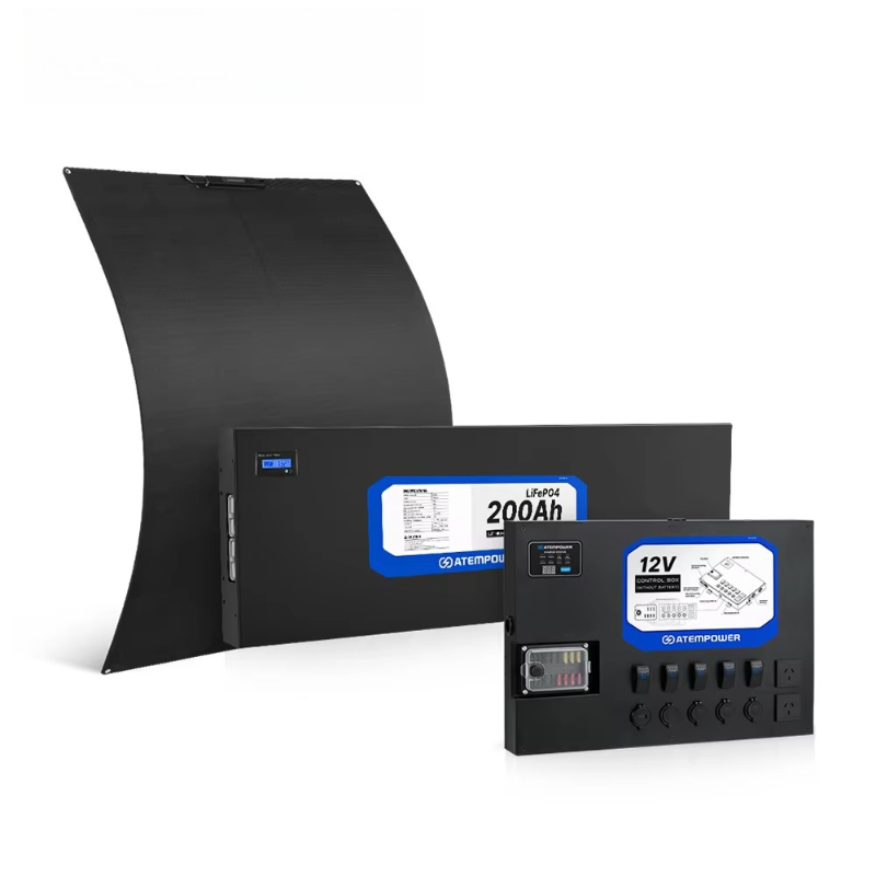Solar Panel 200W - 캠핑 듀얼 배터리 시스템에는 200W 유연한