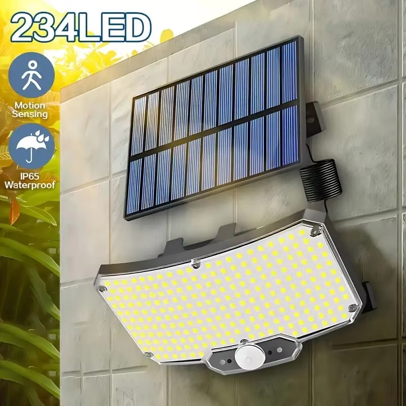 234LED 태양광 야외 조명 모션 센서 슈퍼 브라이트 - Solar Lamp 리뷰 및 가격