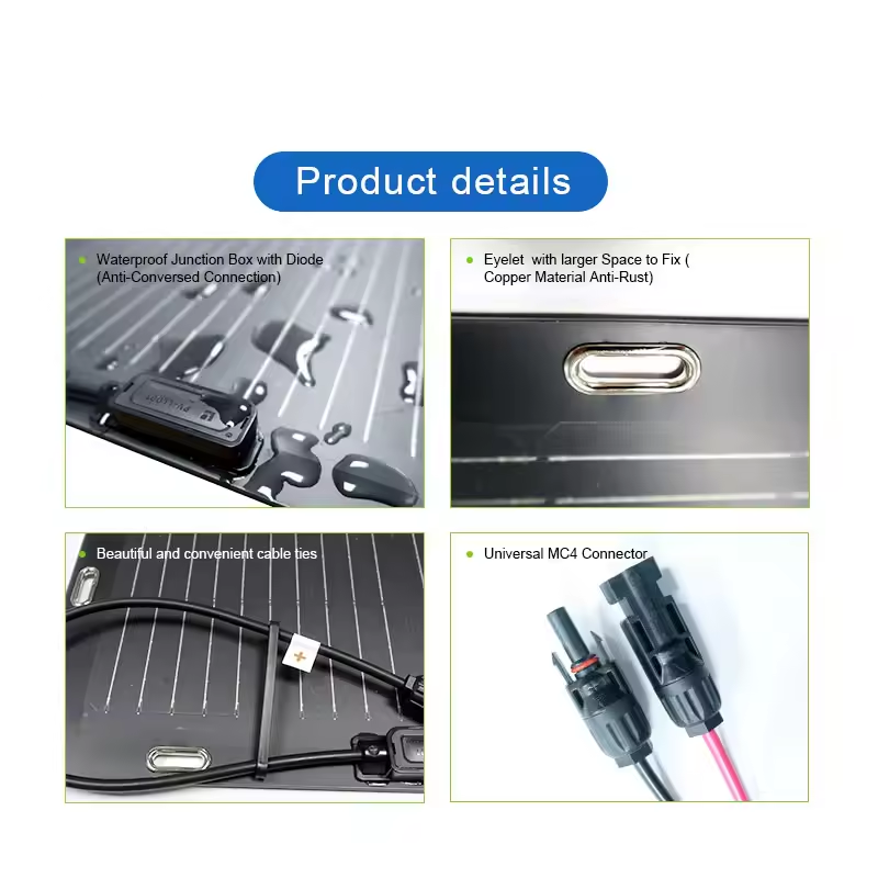 야외용 고품질 경량 단결정 태양광 패널 100W 120 - Solar Panel 200W 리뷰 및 가격