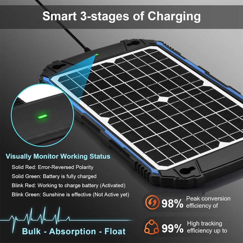 방수 12W 12V 태양광 배터리 충전기 및 유지관리  - Charge Controller Solar 리뷰 및 가격
