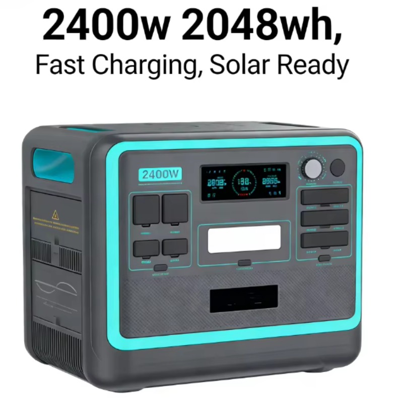 2400W 2048Wh 휴대용 스테이션 LiFePO4  - Solar Panel 리뷰 및 가격